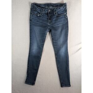 Silver Jeans Womens 32x31 Blue Dark Wash Avery Skinny Jeans Western Cowgirl